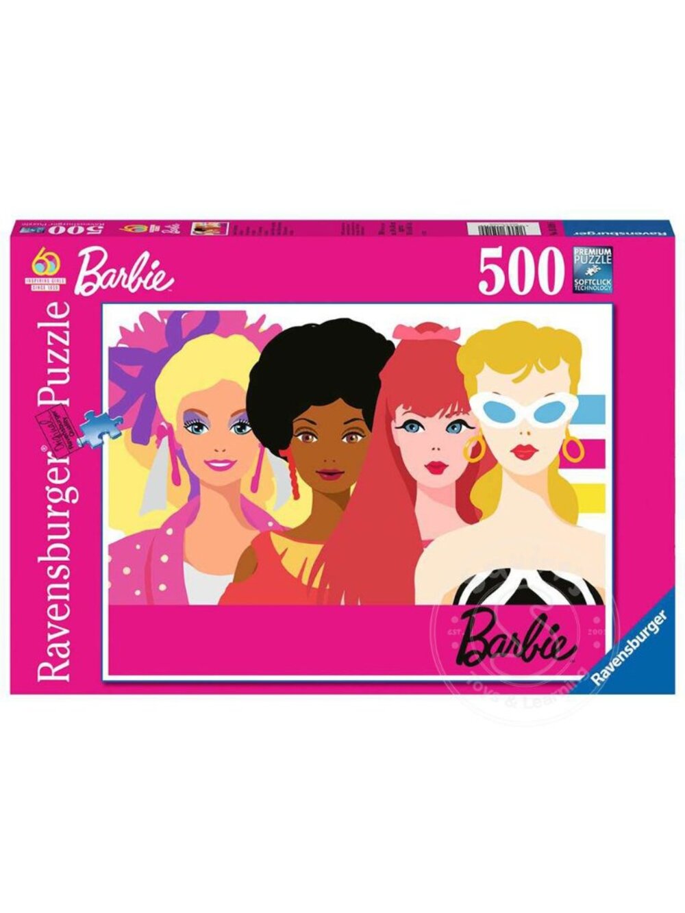 Ravensburger 500pcs Puzzle-Barbie's 60Th Anniversary Edition New In Box